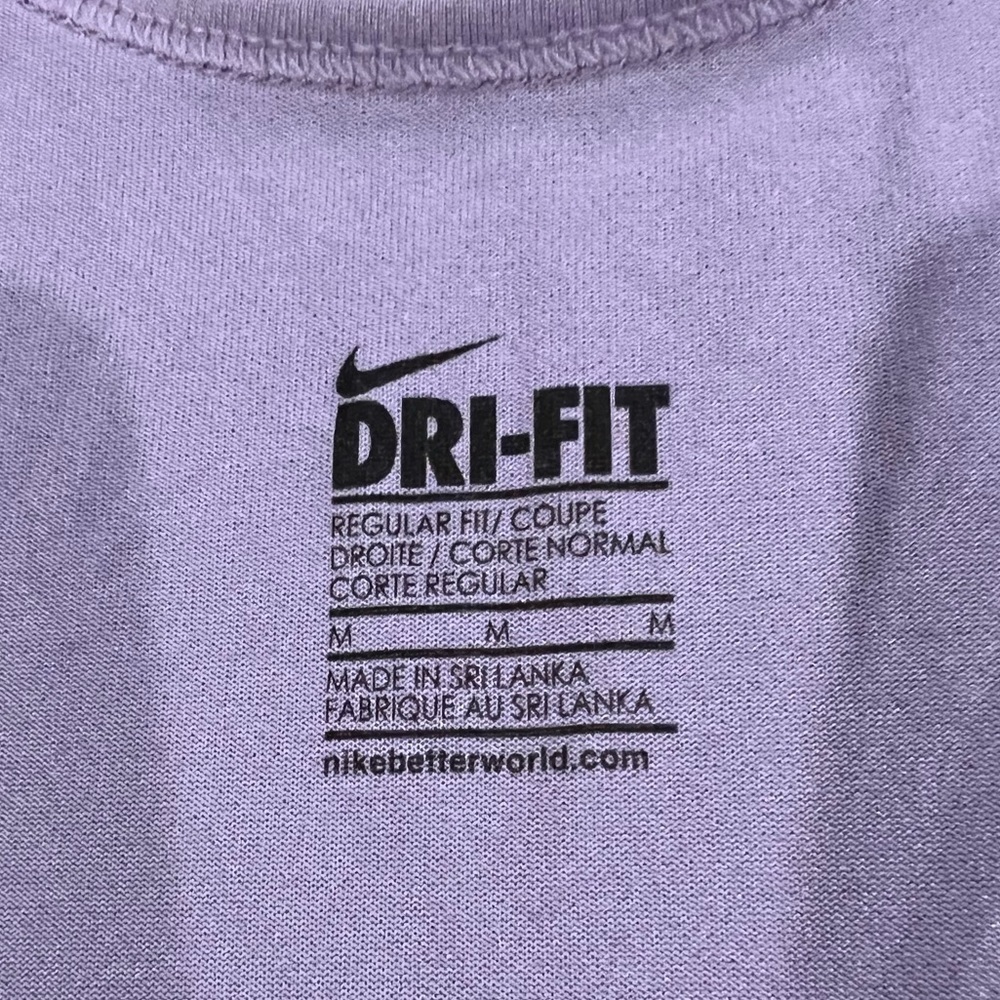 B4.25. Nike dri-fit Racerback tank Purple M - Picture 4 of 5